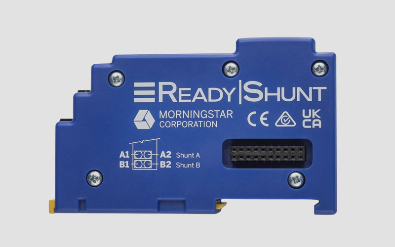 ReadyShunt-Battery metering/monitoring, key metrics including lead-acid SOC, energy in/out (Amp hours), current measurement for system sources and loads, and more