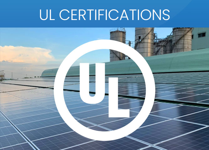 UL CERTIFICATIONS-UL 1703 & 1741