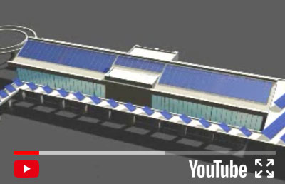 3D animation：Solar Power System Shading Effect simulation model