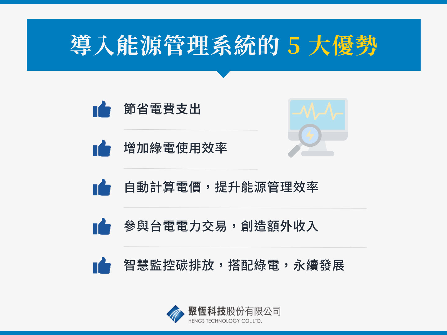 企業導入能源管理系統的 5 大優勢